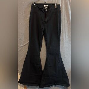 Women's Black Flared Jeans